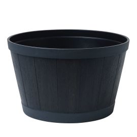 Pot &agrave; plantes, Baril de bourbon, 18" x 10-1/2"