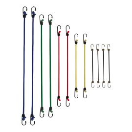 Sangles extensibles, multicolores, 12/pqt