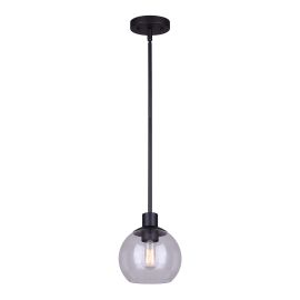 Luminaire suspendu Esffera, 7", noir
