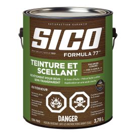 Stain and Sealer - Formula 77 - Burnt Hickory - 3.78 L