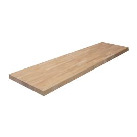 Rubberwood Countertop &ndash; 72" x 25.5" x 1.5" &ndash; Natural Wood
