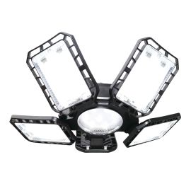 Lampe de garage DEL, 4 panneaux, 6000 lm