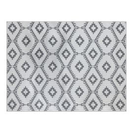 Till Outdoor Rug - Flatweave - 78.7" x 94.5" - Off-White/Gray