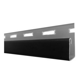 Moulure en J, vinyle, 5/8" x 144", noir mat