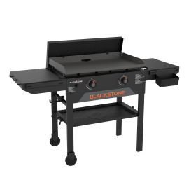 Plaque de cuisson ext&eacute;rieure, 28 po, 24 000 BTU, 2 br&ucirc;leurs, avec couvercle