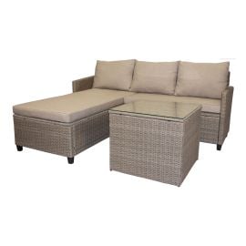 Vela Sectional Set - 62.6" x 29.9" x 73.6" - Grey/Beige