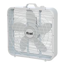 Ventilateur de plancher, carr&eacute;, 20 po, 3 vitesses, blanc