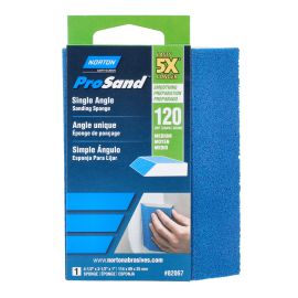 &Eacute;ponge abrasive biseaut&eacute;e, grain 120