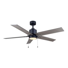 Ceiling Fan - 52" - Integrated LED 20W - Matte Black