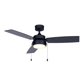Ceiling Fan - 42" - 7-Speed - 18W LED - Matte Black
