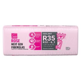 R-35 Pink Next Gen Fiberglas Insulation - 24" x 48" x 10 1/2" - Covers 56 sq. ft