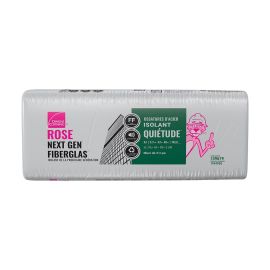 QuietZone Pink Next Gen Fiberglas Acoustic Insulation - Steel Stud - 24" x 48" x 3 5/8" - Covers 192 sq. ft