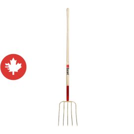 Hay Fork - 5 Teeth 13" - Forged Steel - Handle 54"