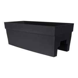 Harmony Rail Planter - 27" - Black