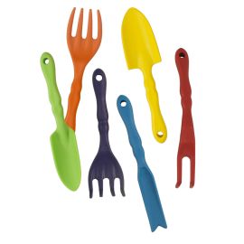 Ensemble de 6 outils &agrave; main pour enfants en poly et en nylon