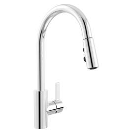 Robinet pour &eacute;vier de cuisine avec bec amovible pivotant EBI, chrome