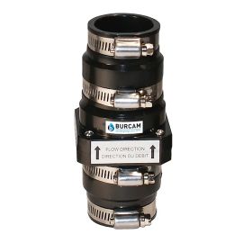 Clapet antiretour, 1 1/4" et 1 1/2", 2" ABS noir