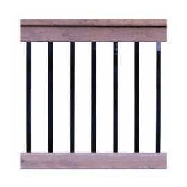 Ensemble de rampe pr&eacute;-perc&eacute; en bois trait&eacute;, 6' x 36"