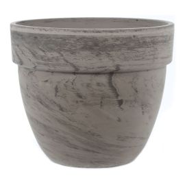 Basalt Ceramic Pot - Marble - 30 cm