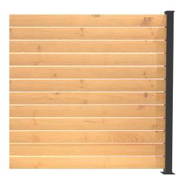 Ensemble de poteaux de fin, 72", noir