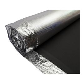 Membrane de plancher, EVA, 3&nbsp;mm, 200&nbsp;pi&sup2;, aluminium, noir