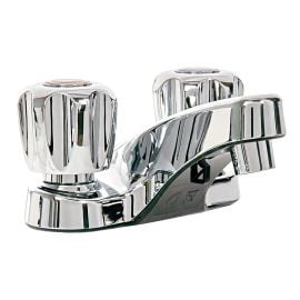 Robinet de lavabo, 2 poign&eacute;es, chrome poli, entraxe de 4"