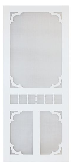 Porte moustiquaire PVC style colonial, 1 1/8" x 34" x 81"