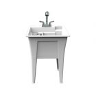 All-In-One Nova Laundry Sink with Faucet - 24" x 22" x 34" - White