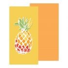 Serviette de plage réversible, 30" x 60", Ananas