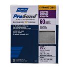 Norton ProSand Coarse Grit Sandpaper Sheet - 11" x 9" - Gr. 60 - 20/pck