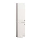 Side Cabinet - Brooklyn - 2 Reversible Doors - Lacquered White - 16” x  74-3/4”