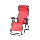 Relax Outdoor Lounge Chair - 65 x 91 x 113 cm - Red