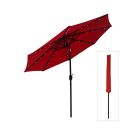 Umbrella wiht LED Lights - 8.10' - Red