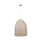 Pendant Fixture with Rattan Shade - 30 cm