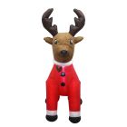 Inflatable Reindeer with Plush Head - 6'