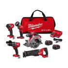 M18 FUEL 18 Volt Lithium-Ion Brushless Cordless 5 Tool Combo Kit