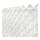 Lamelle verticale pour clôture à mailles, 4', blanc, 80/pqt