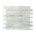Wall Mosaic -  Siberia - White - Marble - 11 8/9" x 9 5/9" x  1/5"