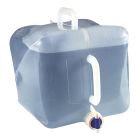Cruche d'eau avec robinet pour camping, pliante, poignée sécurisée, 20 l
