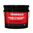 Ciment plastique THIROCO CR-20 professionnel, surfaces sèches et humides, noir, 13,6 kg