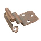 Semi-Concealed Self-Closing Hinge - Antique copper - 2 3/4" - 2/Pkg