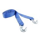Tow strap with forged hooks