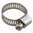Stainless steel hose clamp with screw
