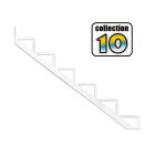 Stair Riser Step - 6 Steps - 52 1/2" - White