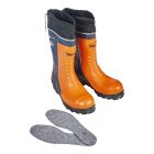 Safety Boots - Rubber - Orange/Black - Size 12