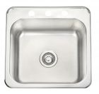 Kitchen Sink - 1 Bowl - 3 Holes - Stainless Steel - 20.5" x 20.5" x 7"