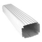 Gutter Extension Pipe - Galvanized Steel - 2" x 3" x 18" - White