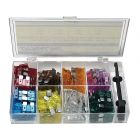 Assortment of standard automotive plug-in fuses - 101 pieces