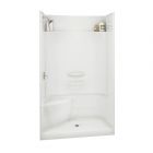 Essence Shower - 48″ x 34" - Acrylic - Central Drain - Left Seat - White
