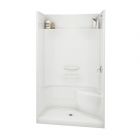 Shower - Essence - 48″ x 34" - Acrylic - Central Drain - Right Seat - White